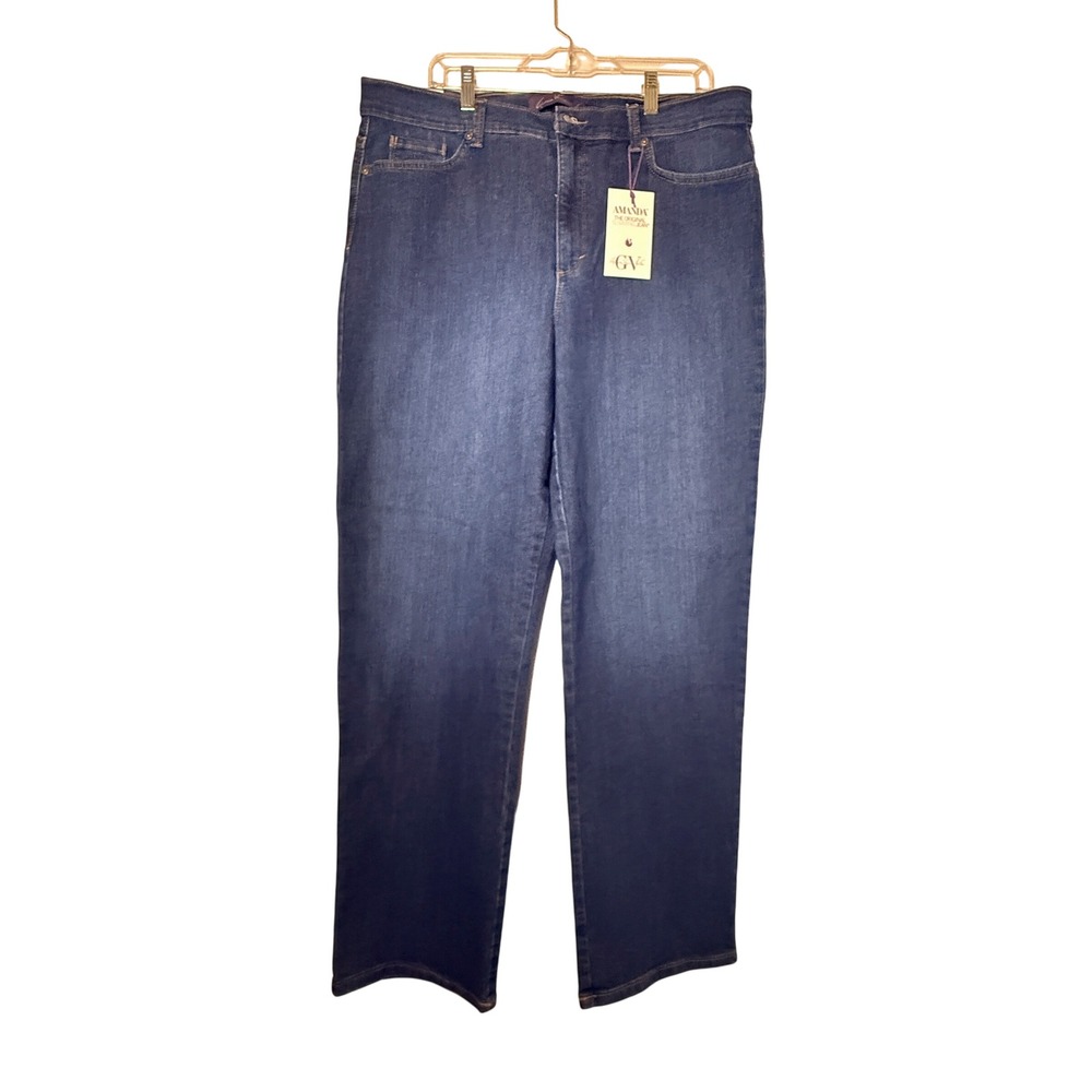 Gloria Vanderbilt Amanda Jeans Womens 18 Blue Scottsdale Tapered Stretch NWT